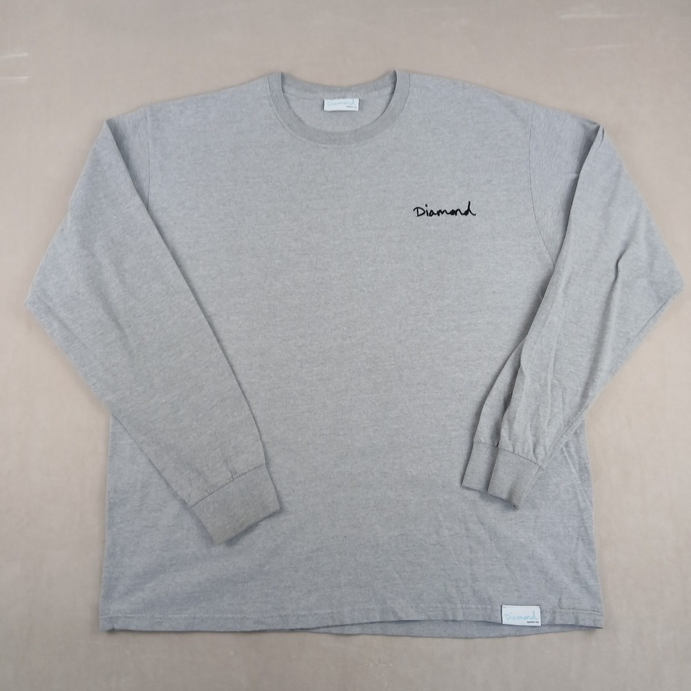 Y2K Diamond Supply XL Mens T Shirt Long Sleeve FLAWS 24x29